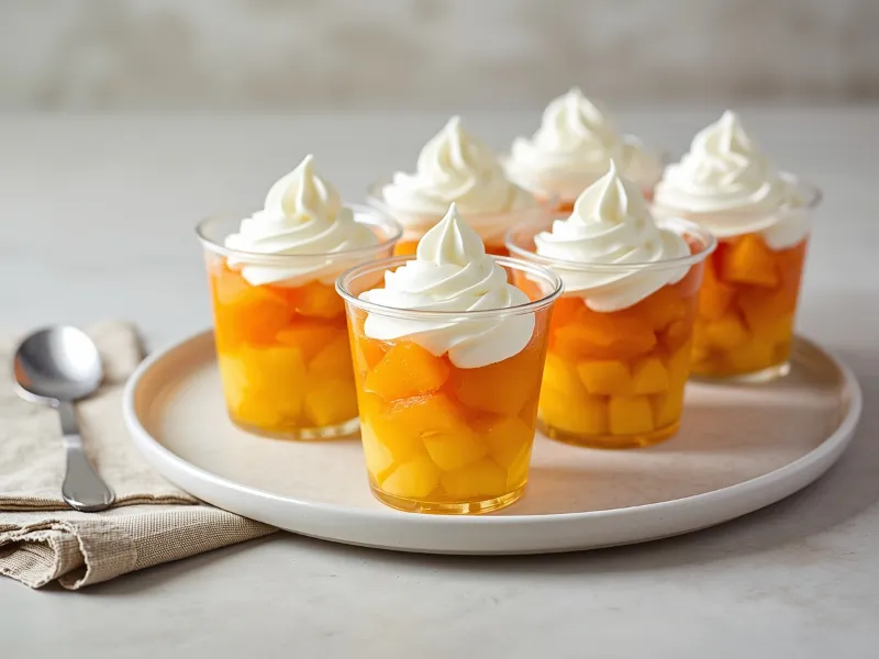 Candy corn fruit cups