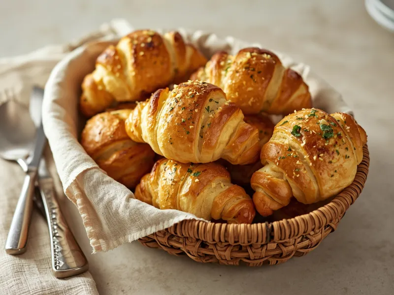 Garlic parmesan crescent rolls