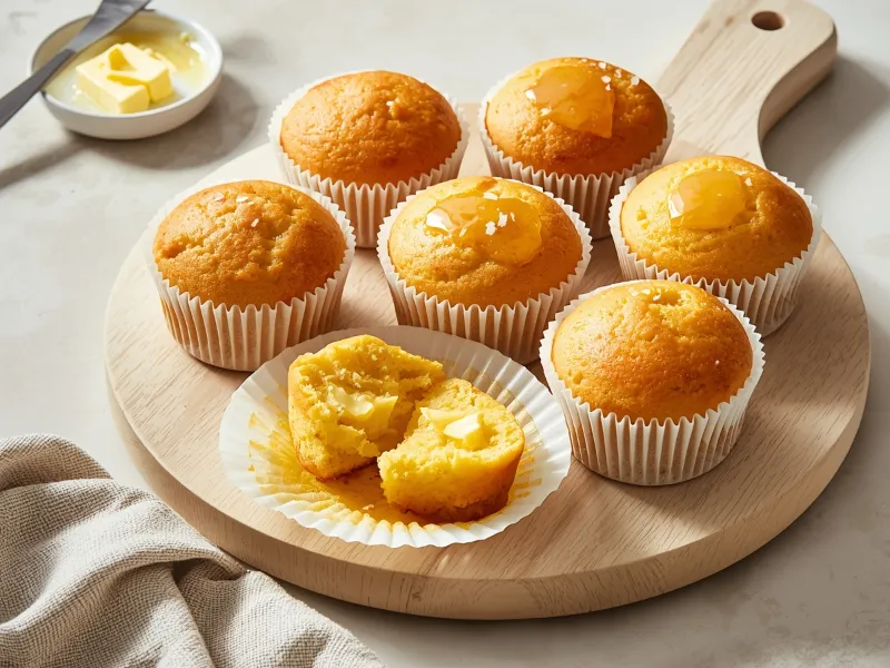 Honey butter cornbread muffins
